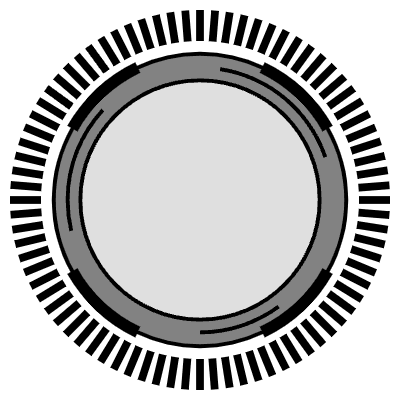 Focus Target Circle 4 Element from Cyber GUI Elements Set