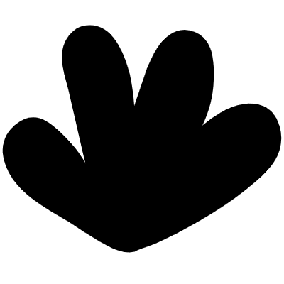 Four Bloom Shape Flower Nature Four Bloom Element from Organica (Solid) Set