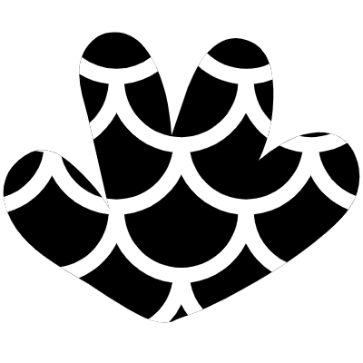 Four Bloom Shape Flower Nature Four Bloom Element from Organica (Texturized) Set