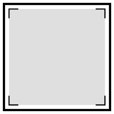 Frame Profile Square Element from Cyber GUI Elements Set