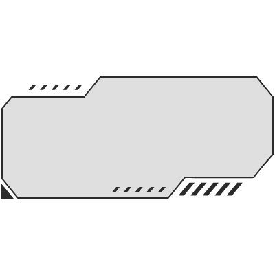 Frame Screen Interface 12 Element from Cyber GUI Elements Set