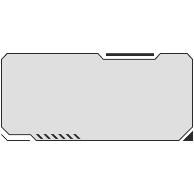 Frame Screen Interface 8 Element from Cyber GUI Elements Set