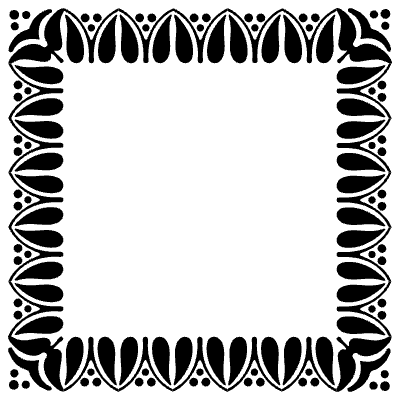 Garamond Frames 3 Element from Vintage Frames (Ornamental Squares) Set