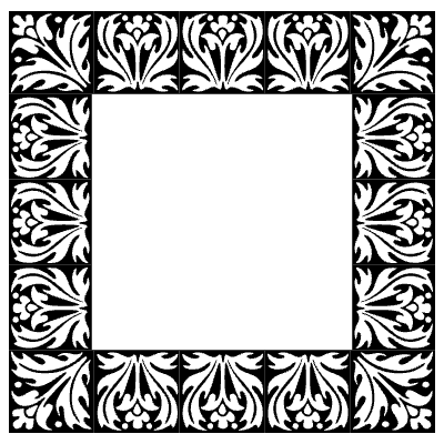 Garamond Frames 6 Element from Vintage Frames (Ornamental Squares) Set