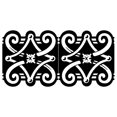 Georgia Frame Continuous 8 Element from Georgia Ornaments Set