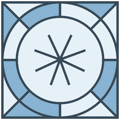 Glasses Stained Mosaic 11 Element from Mosaic Tiles (Duo) Set