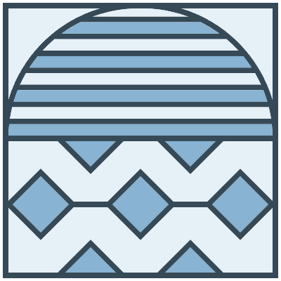 Glasses Stained Mosaic 18 Element from Mosaic Tiles (Duo) Set