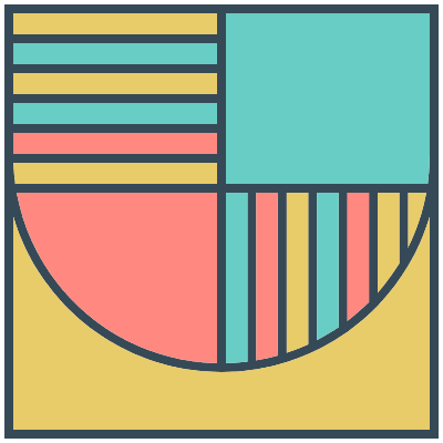 Glasses Stained Mosaic 19 Element from Mosaic Tiles (Colors) Set