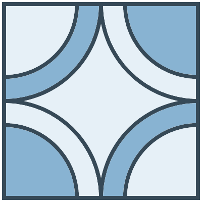 Glasses Stained Mosaic 2 Element from Mosaic Tiles (Duo) Set