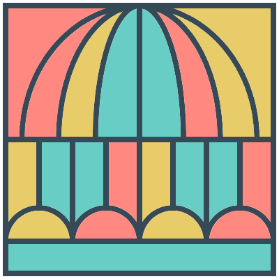 Glasses Stained Mosaic 30 Element from Mosaic Tiles (Colors) Set