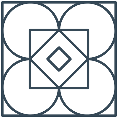 Glasses Stained Mosaic 40 Element from Mosaic Tiles (Line) Set