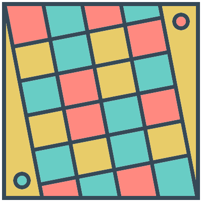 Glasses Stained Mosaic 43 Element from Mosaic Tiles (Colors) Set