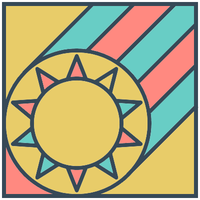 Glasses Stained Mosaic 47 Element from Mosaic Tiles (Colors) Set