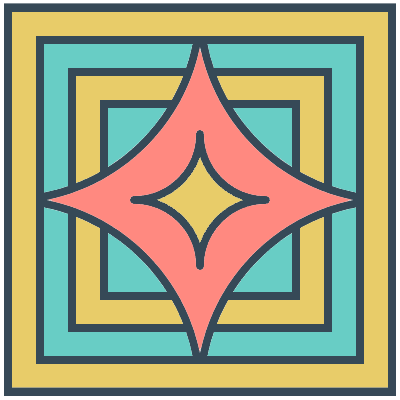 Glasses Stained Mosaic 51 Element from Mosaic Tiles (Colors) Set