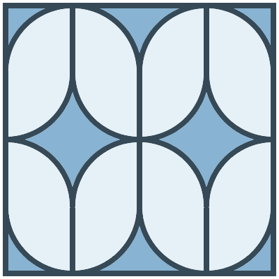 Glasses Stained Mosaic 61 Element from Mosaic Tiles (Duo) Set