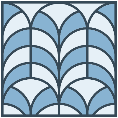 Glasses Stained Mosaic 65 Element from Mosaic Tiles (Duo) Set