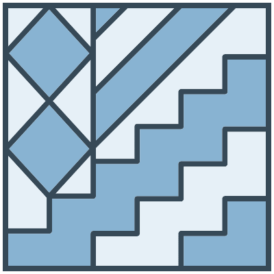 Glasses Stained Mosaic 66 Element from Mosaic Tiles (Duo) Set