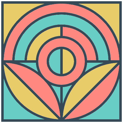 Glasses Stained Mosaic 70 Element from Mosaic Tiles (Colors) Set