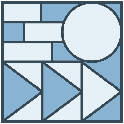 Glasses Stained Mosaic 9 Element from Mosaic Tiles (Duo) Set