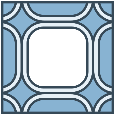 Glasses Stained Mosaic 101 Element from Mosaic Tiles (Duo) Set