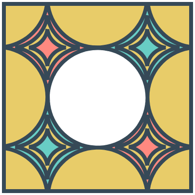 Glasses Stained Mosaic 112 Element from Mosaic Tiles (Colors) Set