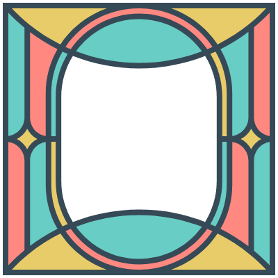 Glasses Stained Mosaic 132 Element from Mosaic Tiles (Colors) Set