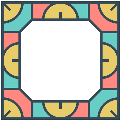 Glasses Stained Mosaic 134 Element from Mosaic Tiles (Colors) Set