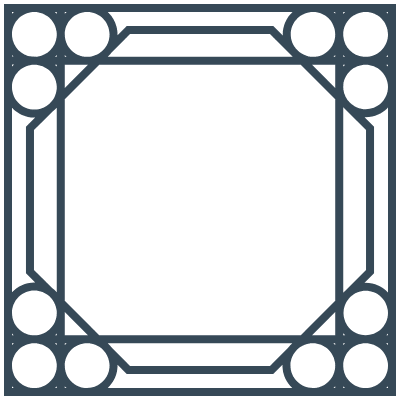 Glasses Stained Mosaic 135 Element from Mosaic Tiles (Line) Set