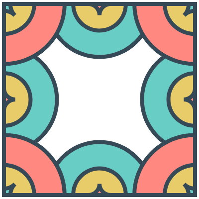 Glasses Stained Mosaic 141 Element from Mosaic Tiles (Colors) Set