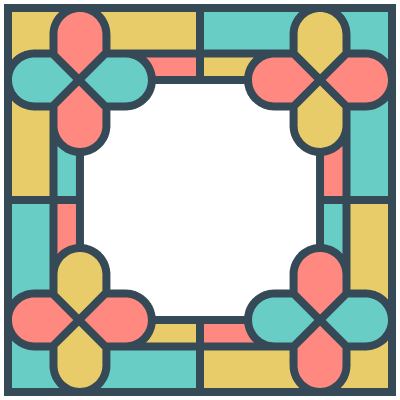 Glasses Stained Mosaic 152 Element from Mosaic Tiles (Colors) Set