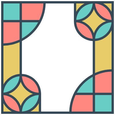 Glasses Stained Mosaic 159 Element from Mosaic Tiles (Colors) Set