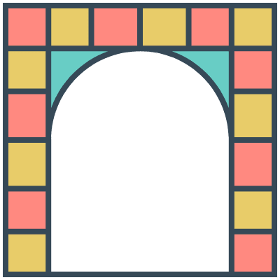 Glasses Stained Mosaic 85 Element from Mosaic Tiles (Colors) Set