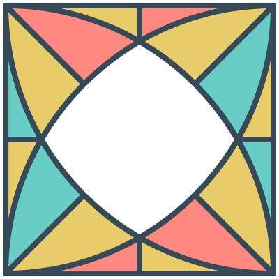 Glasses Stained Mosaic 97 Element from Mosaic Tiles (Colors) Set