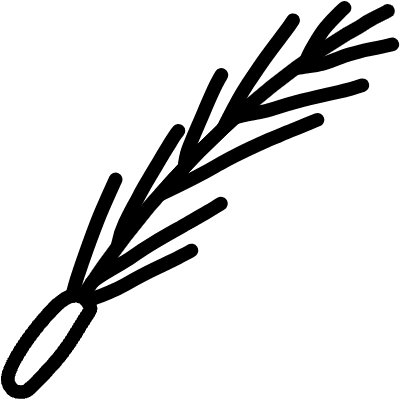 Grass Plant Line Element from Scribbles (Variable Thickness Style) Set