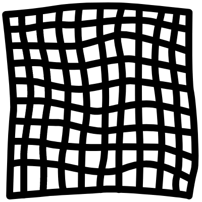 Grid Warp Line Element from Scribbles (Variable Thickness Style) Set