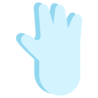 Hand 1 Element from 3D Motifs (Flat) Set