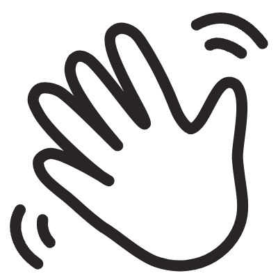 Hand 3 Element from Doodles (Monochrome) Set