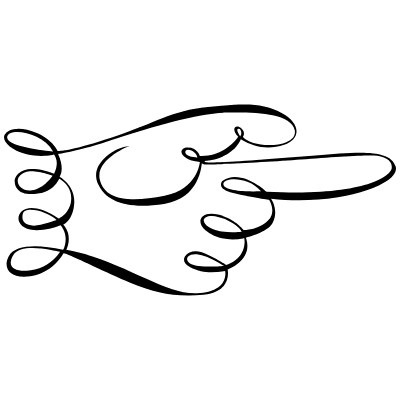 Hand Point 1 Element from Flourishes Motifs Set