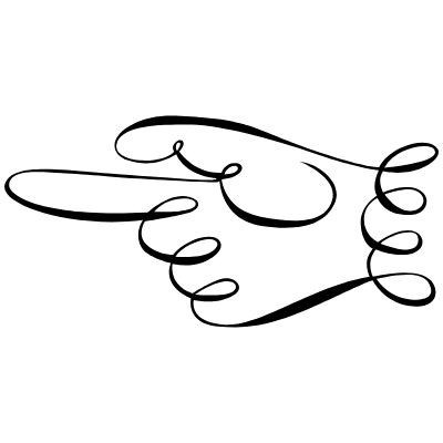 Hand Point 2 Element from Flourishes Motifs Set