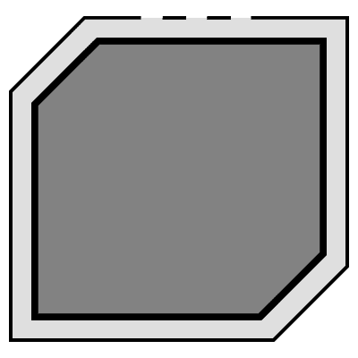 Hexagon Frame Profile 1 Element from Cyber GUI Elements Set