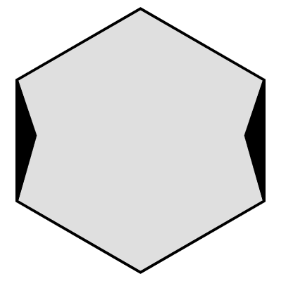 Hexagon Frame Profile 2 Element from Cyber GUI Elements Set