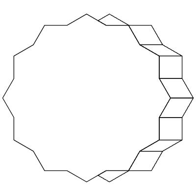 Hexagon Spin Element from 3D Motifs (Line) Set