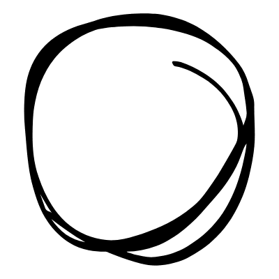 Highlight Circle Doodle 4 Element from Annotations (Sketch Style) Set