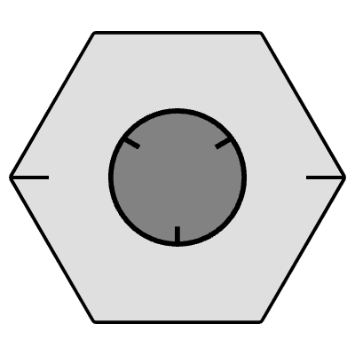 Hud Focus Hexagon Element from Cyber GUI Elements Set