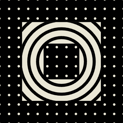 Illustration Square Polka Dot Element from Pop Tiles (Monochrome) Set