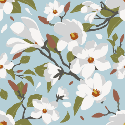 Kobus Magnolia 8 Element from Seamless Backgrounds Set