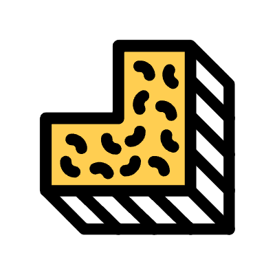 L Shape Element from 3D Fun (Texturized) Set