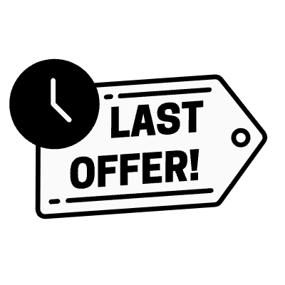 Last Offer Tag Element from Badges Geometric Set