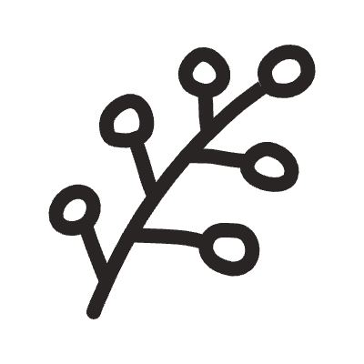 Leaf 5 Element from Doodles (Monochrome) Set