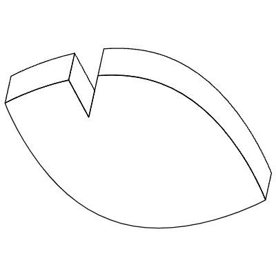 Leaf Element Abstract Dimension Leaf Line Element from Symbols 3D - Line Set